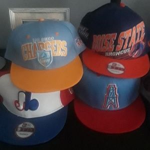 Snap back hats.  Some 5950 some Mitchell and ness